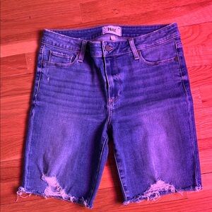 Paige Distressed Denim Shorts